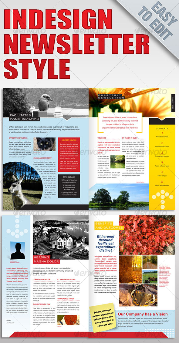 InDesign Newsletter Templates