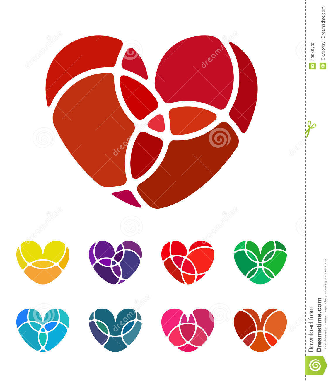 Love Heart Logo Vector