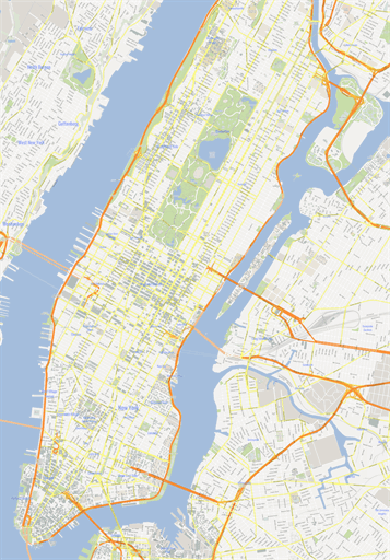 9 Manhattan Vector Map Images