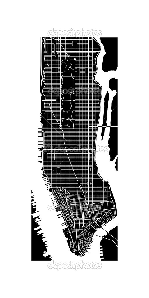 Manhattan Map Vector