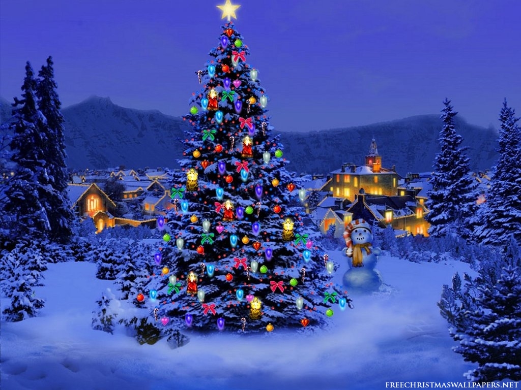 Merry Christmas Tree Snow Merry Christmas Tree Snow