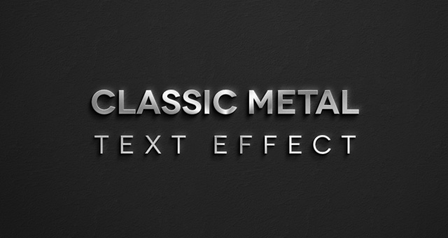 Metal Text Effect Photoshop