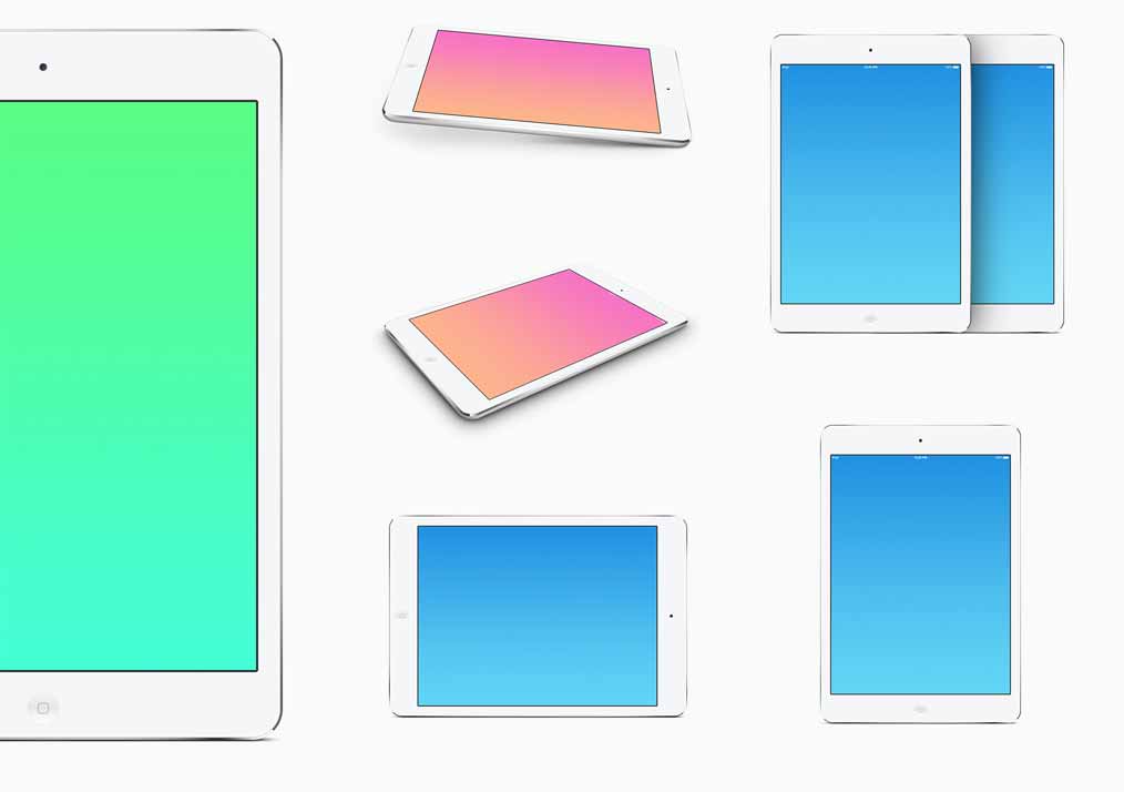 Mini iPad Mockup Template