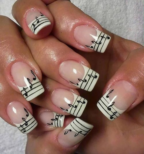 Nail Designs with Music Notes