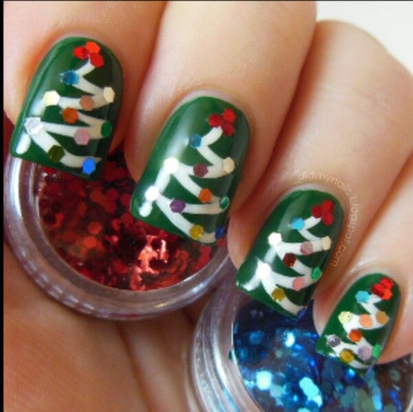Nails Design Christmas Tree Nails Design Christmas Tree