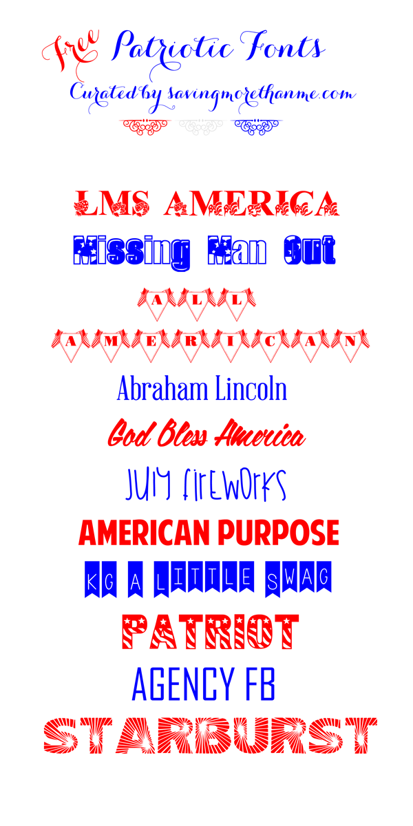 Patriotic Font Free Downloads