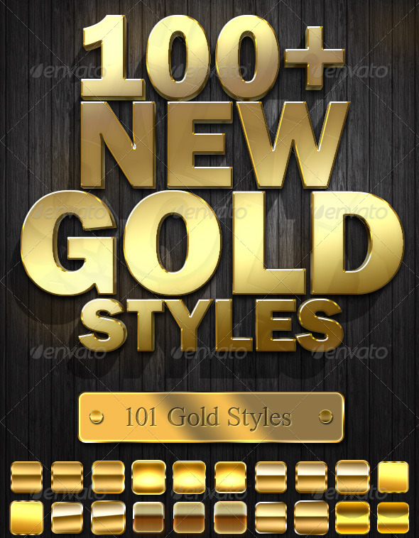 Photoshop Gold Styles Photoshop Gold Styles