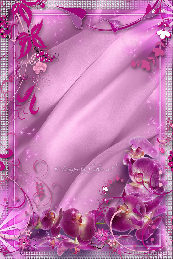 Pink Flower Border Design Pink Flower Border Design