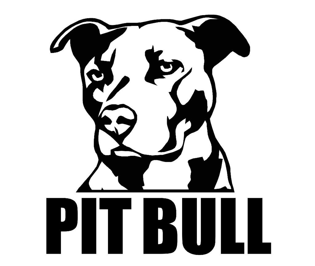 Pit Bull Silhouette Clip Art