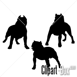 Pit Bull Vector Clip Art