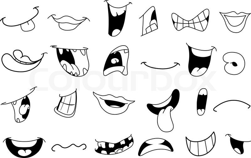 Printable Cartoon Mouths