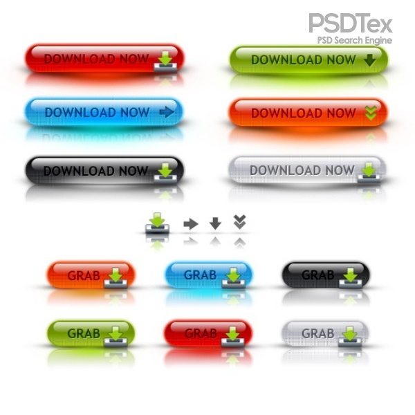PSD 3D Buttons Download