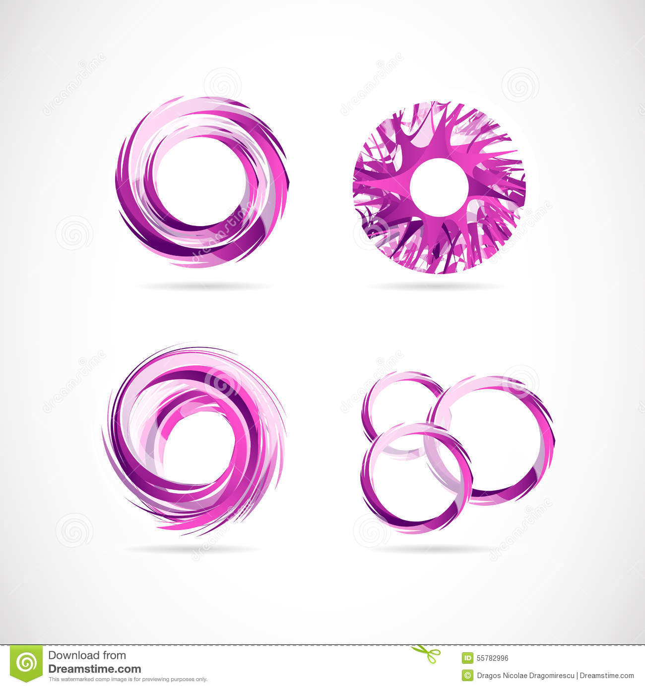 Purple Circle Company Logos