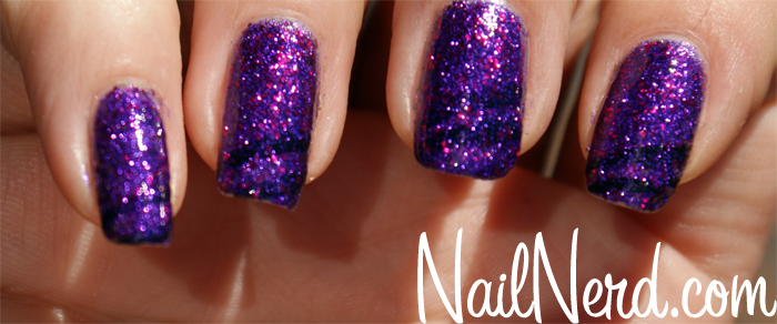 Purple Glitter Nail Polish