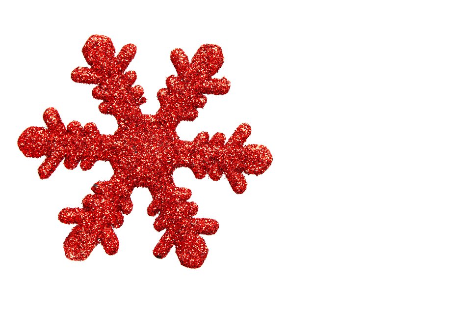 Red Christmas Snowflake Clip Art