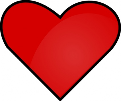 Red Heart Free Clip Art