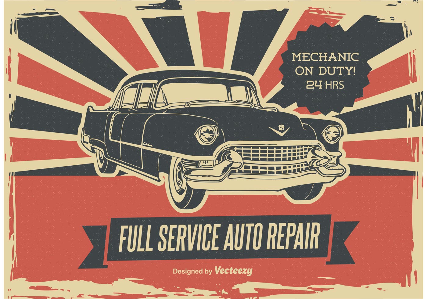 Repair Car Vector Art
