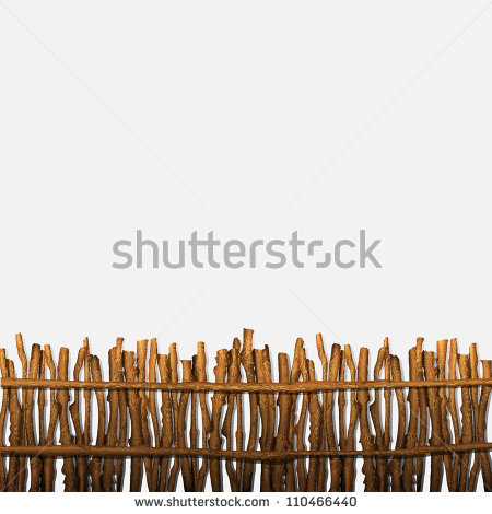 Rustic Fence Vector