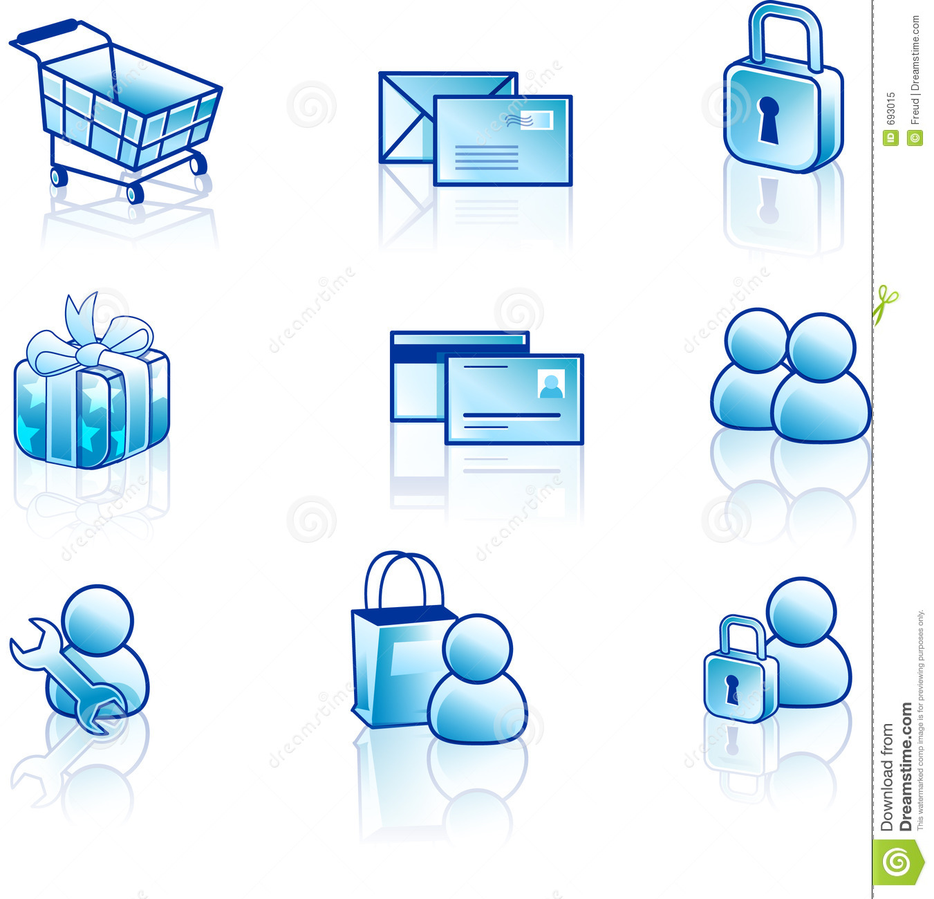 Set Internet Web Icons