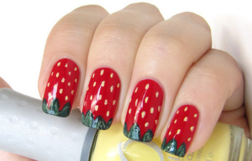 Strawberry Nails Design