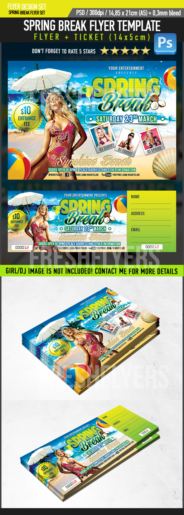 Summer Party Flyer Template