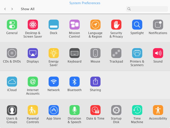 System Preferences Icon