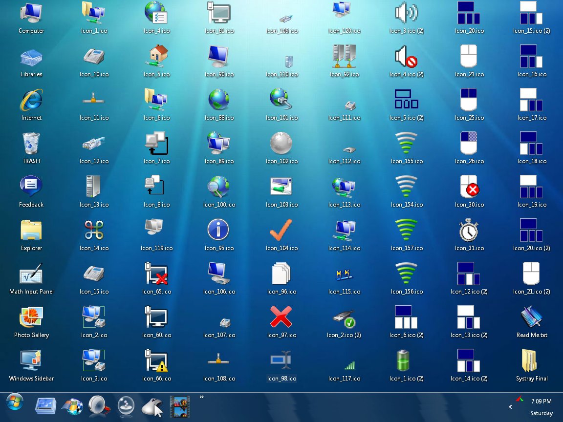 System Tray Icons Windows 7