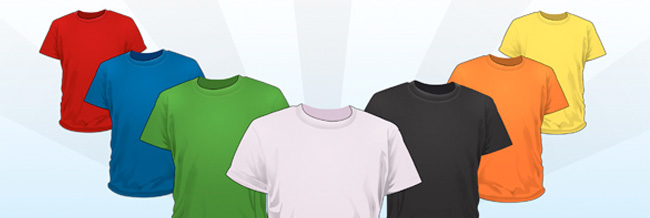 T-Shirt Design Template PSD
