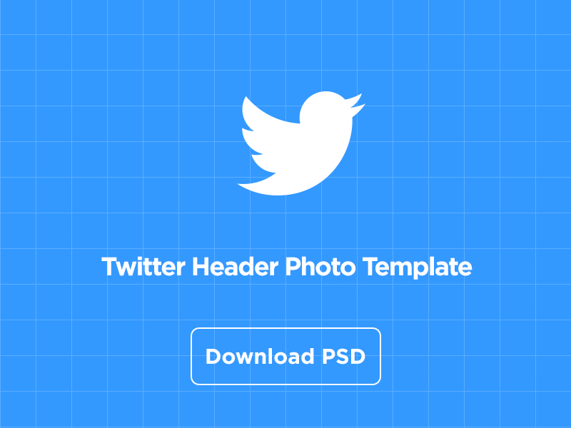 Twitter Header Template PSD