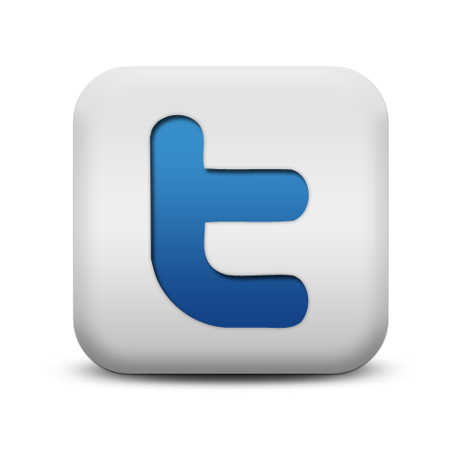 Twitter White Social Media Icons