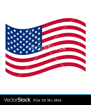 USA Flag Vector Art
