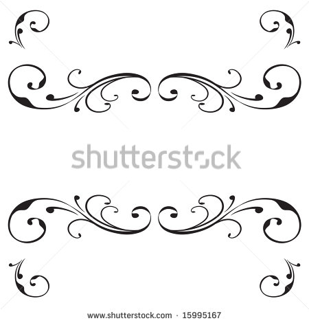 Vector Banner Free Scroll Flourish Clip Art