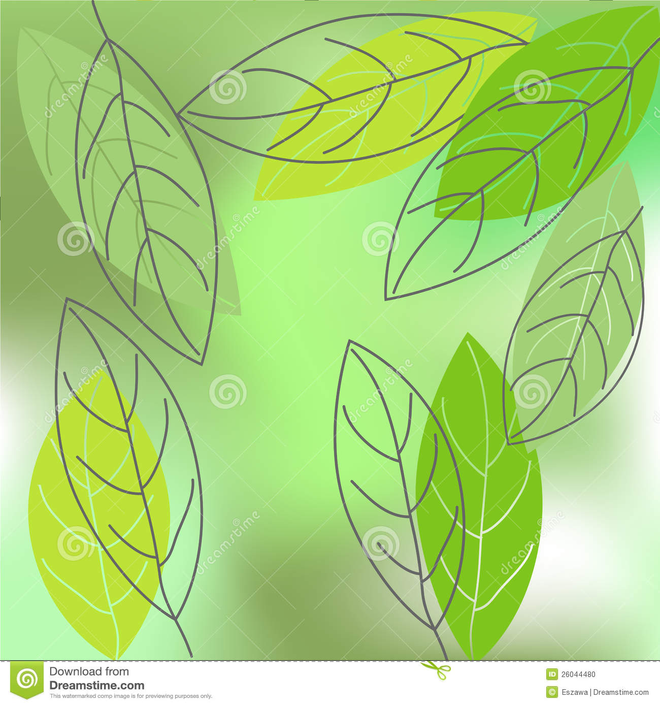 Vector Spring Leaves