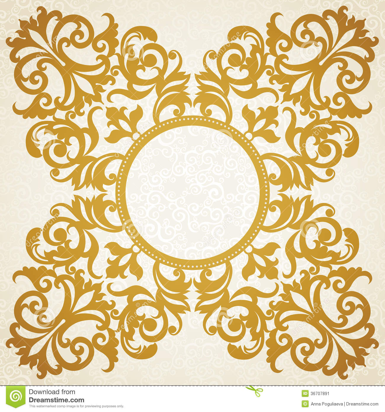 Victorian Style Frame Vector