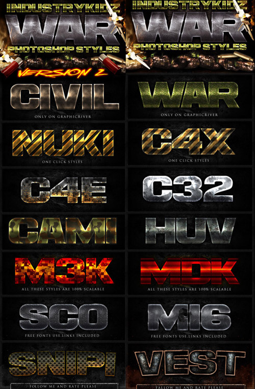 Video Game Photoshop Text Effects PSD