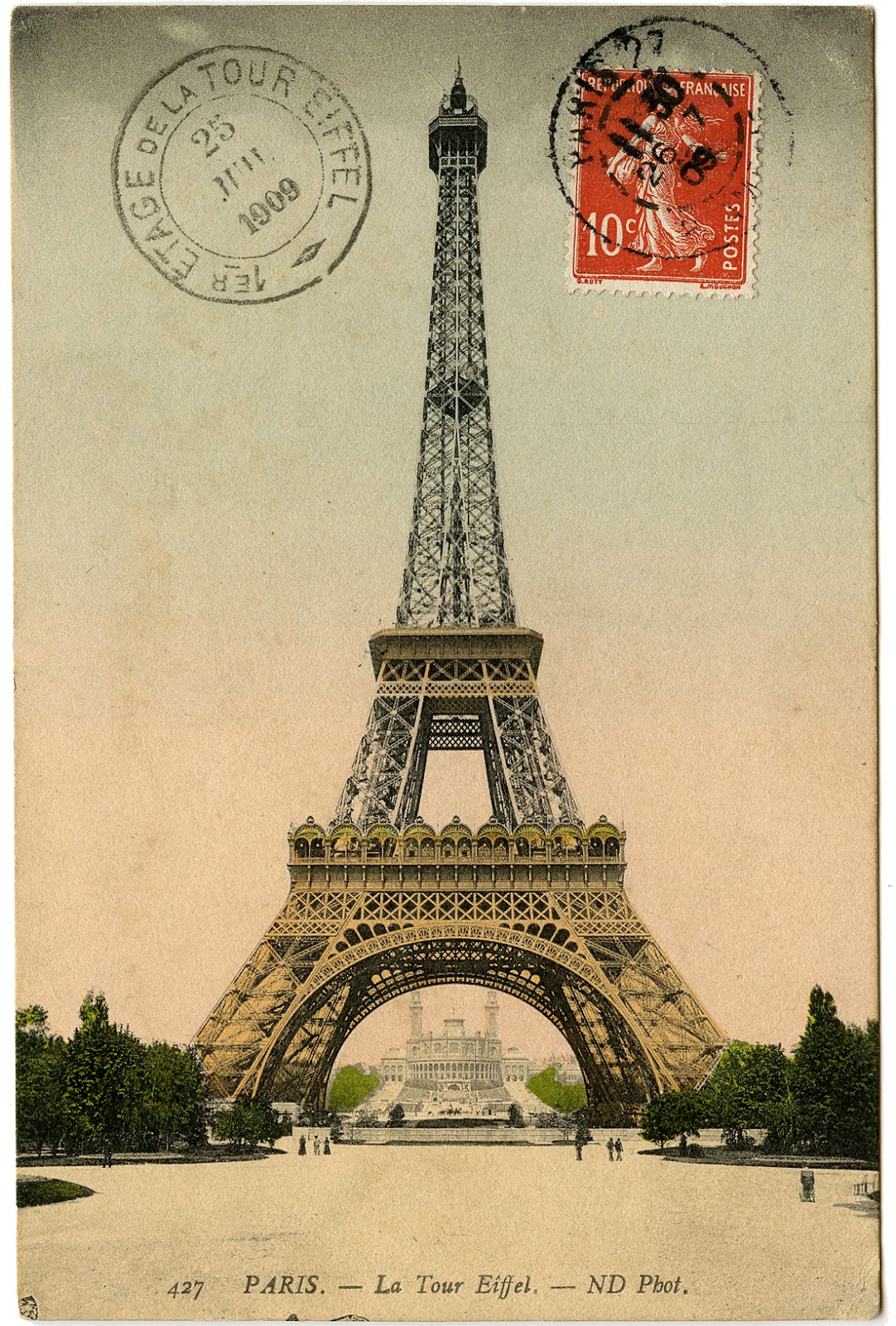Vintage Eiffel Tower Graphic