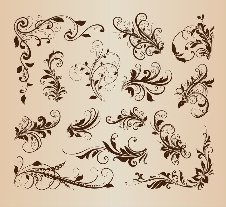 20 Photos of Vintage Patterns Vector Swirl