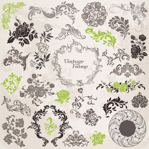 18 Vintage Lace Vector Images