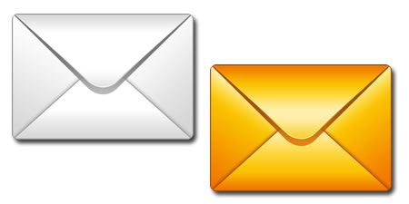 White Email Icon