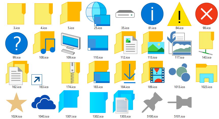 Windows 1.0 Icons