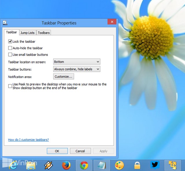 Windows 8 Taskbar Icon Size Windows 8 Taskbar Icon Size