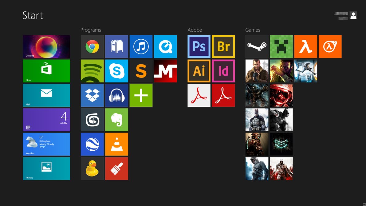 Windows 8 Tile Icons