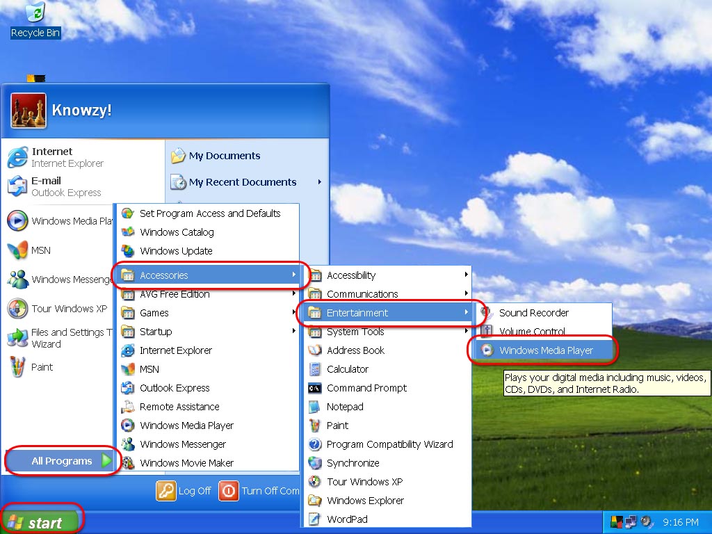 Windows XP Start Menu Icon