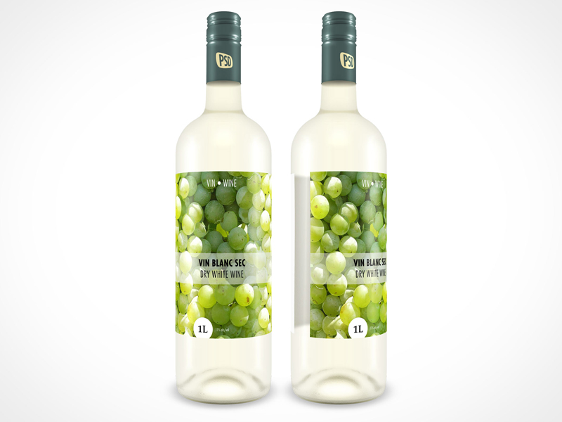 Wine Bottle Mockup PSD Wine Bottle Mockup PSD