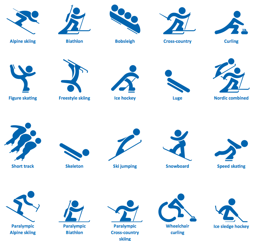 16 For Winter Olympics Icons Images