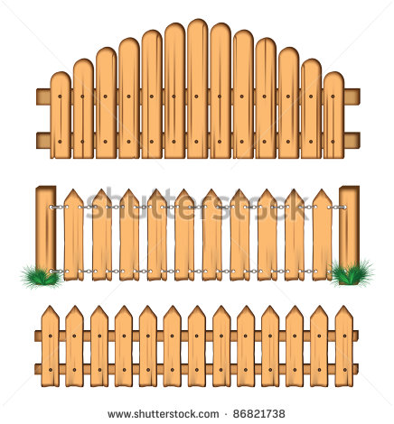 Wooden Fence Vector