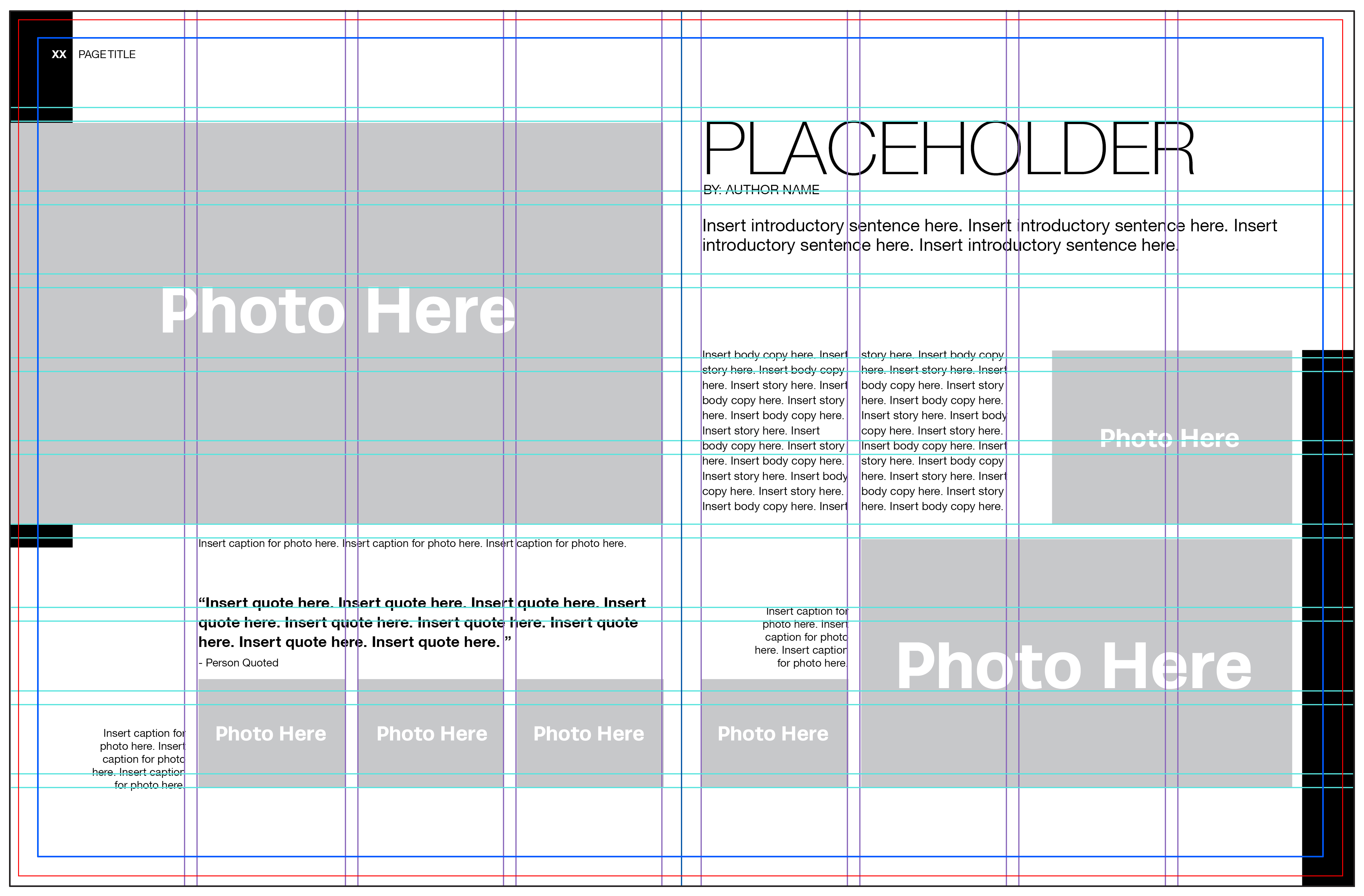 Yearbook Page Layout Templates