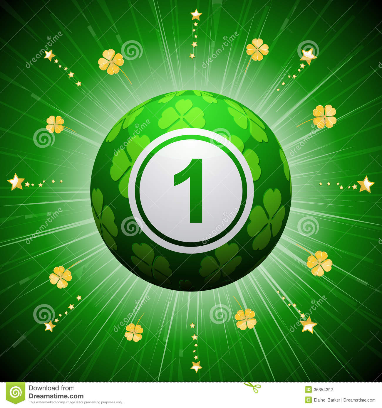 4 Leaf Clover Bingo Balls 4 Leaf Clover Bingo Balls