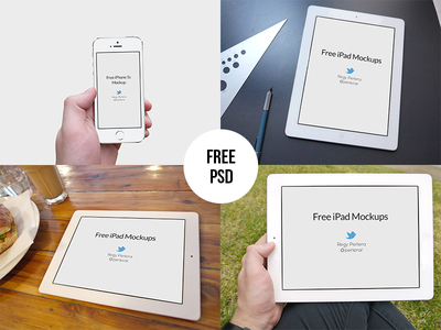 10 IPhone IPad PSD Mockup Free Images