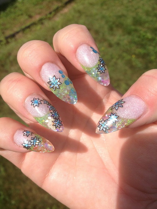 Almond Acrylic Nail Designs Tumblr